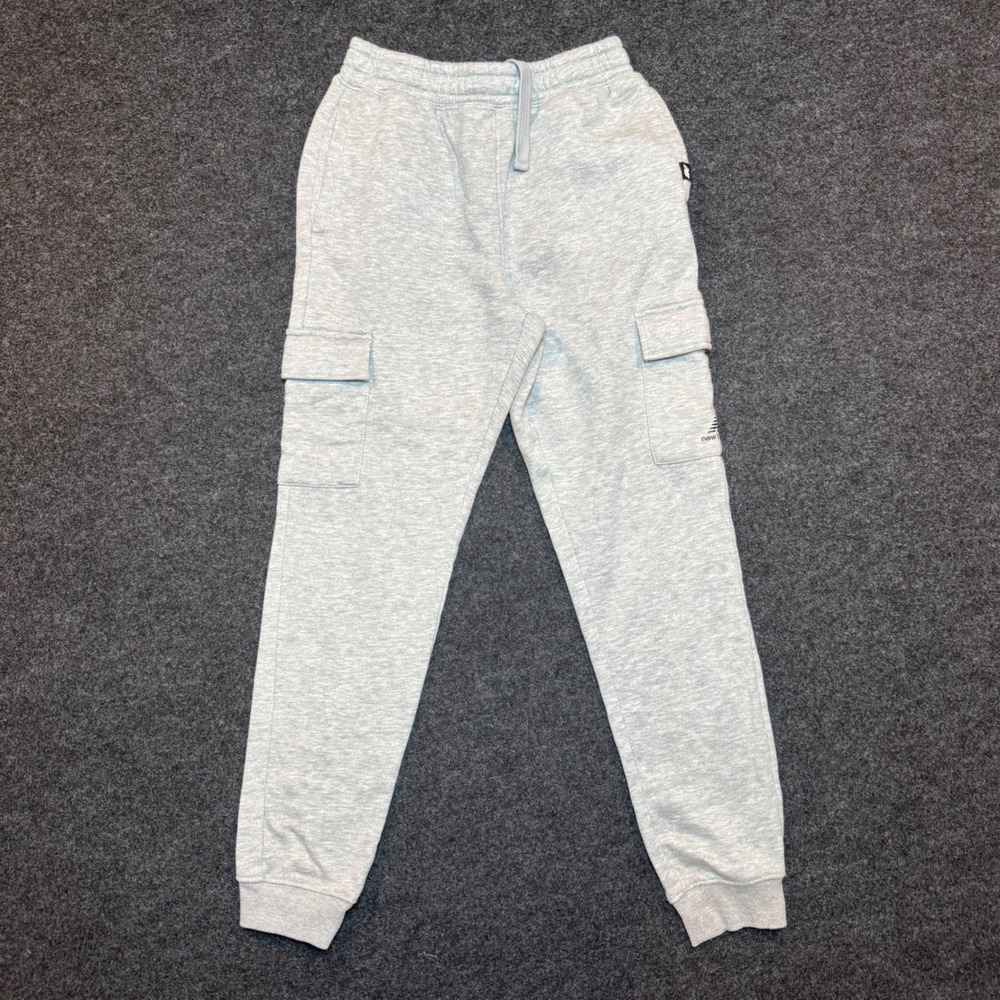 New Balance Boys Gray Cargo Sweatpants Joggers Size L 14/16